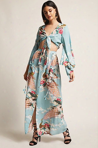 Z&l Europe Floral Maxi Skirt