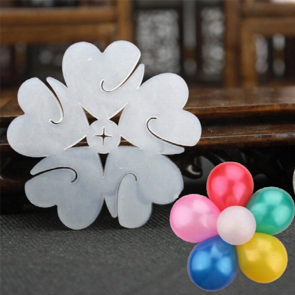 5pcs Multi Balloon Sseal Clip Globos Accessories Plum Flower Clip Home Decoration Wedding Birthday Balloon Clip