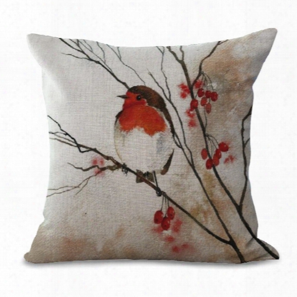 A1107-3 New Fashion Pillow Flower Art Printing Pillow Cushion Cover Simple Bedroom Holding Car 45x45cm