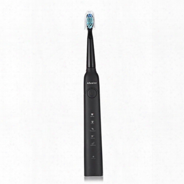 Alfawise Sonic Electric Toothbrush With Smart Timer Five Brushing Modes Waterproof With 3 Brush Heads