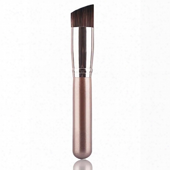 Angled Kabuki Professional Contour And Foundation Makeup Brush For Liquid Cream Mineral Powder Foundation Face Cos