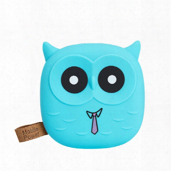 Cartoon Owl Power Bank 7800mah Portable Charger Dual Usb Small Powerbank 18650 Battery Pack For All Mobile Phones
