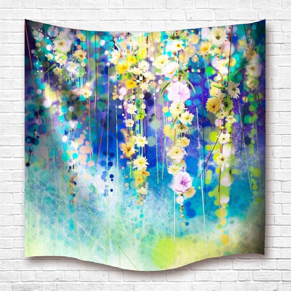 Colorful Flowers 3d Digital Printing Home Wall Hanging Nature Art Fabric Tapestry For Dorm Bedroom L Iving Room Decoratio