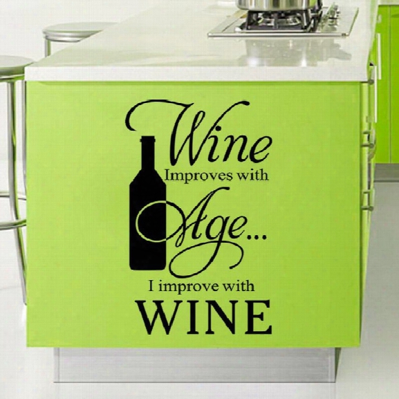 Dsu Foreign Trade Hot Sale English Proverbs Wall Stickers Wine Kitchen Restaurant Personalized Creative Decorative Stick