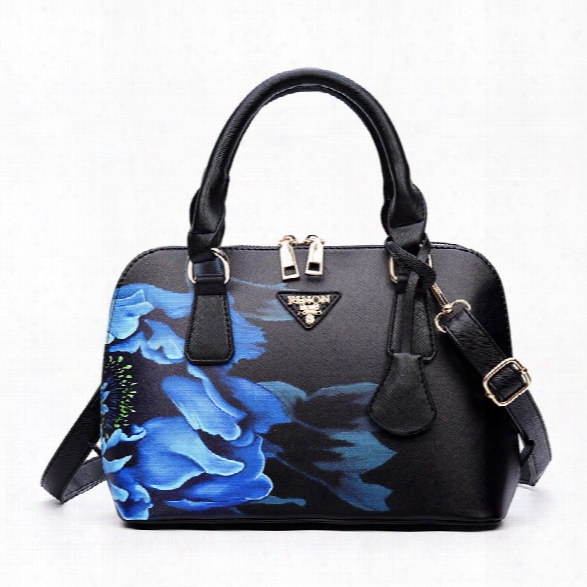 Ethnic Style Blue And White Porcelain Handbags Shoulder Bag Messenger Bag Retro Fashion Shell Package