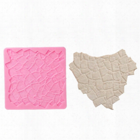 Facemile Cobble Stone Wall Line Grainforms Silicone Impression Texture Mat Sugarcraft Fondant Mould Lace Border Mat