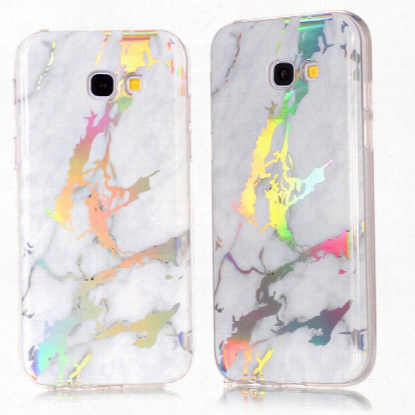 Fashion Color Plated Marble Phone Case For Samsung Galaxy A5 A520 Case Cover Soft Tpu Full 360 Protection Case