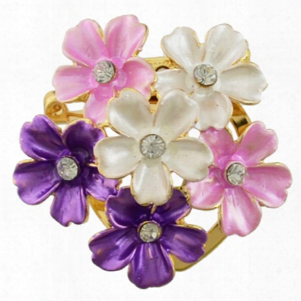 Fashion Jewelry Elegant Flower Scarf Buckle Brooch Classic Charm Clips Lapel Pins Trendy Brooches For Women Jewelry