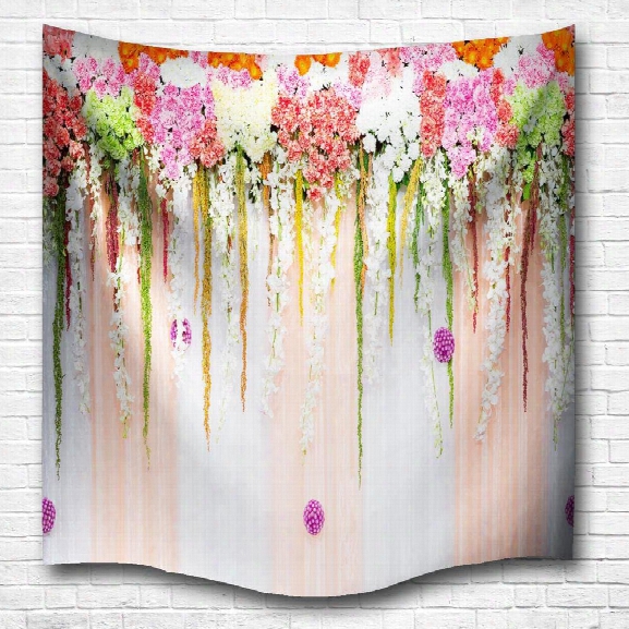 Flower Color Wall 3d Digital Printing Home Wall Hanging Nature Art Fabric Tapestry For Bedroom Living Room Decorations