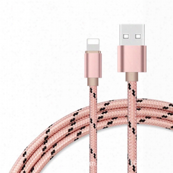 For Iphone Lightning Cable To Usb Cable Gold Cord -sync Apple Ios Iphone Charging Charger Cable For Iphone 7/se/6s/6/ 5/