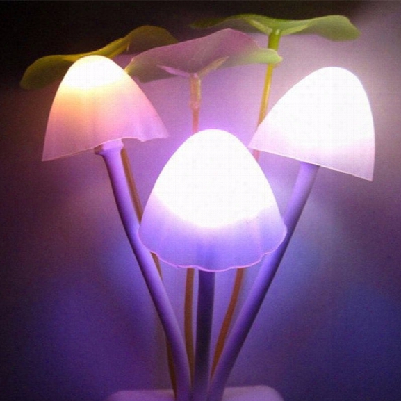 Godrays G051201 - M01 Smart Light Control Mushroom Night Lamp Auto Change Color Us Plug Ac 110 - 220 V