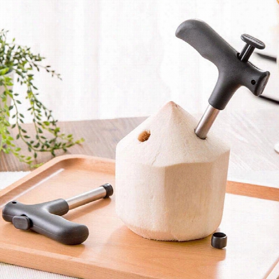 Hot Kitchen Accessories New Durable Stainless Steel Coconut Opener Opening Driller Cut Hole Tool Knife