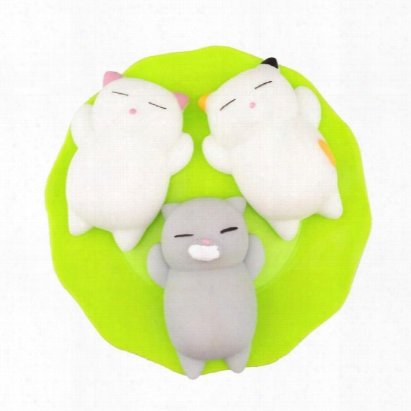 Kawaii Slow Rising Soft Squishy Squeeze Cute Mini Cat Stress Reliever Decompression Toy For Kids Fidget Gift