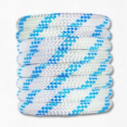 Kernmantle Rope 1/2 Inch White W/ Blue Stripe