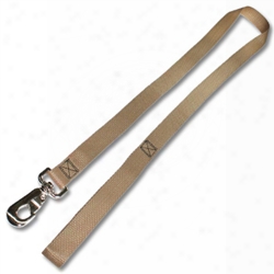 Leash W/ 1 Inch Flat Nylon Webbing