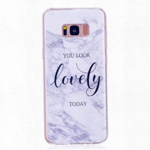 Marbling Phone Case For Samsung Galaxy S8 Case Trend Fashion Soft Silicone Tpu Cover Cases Protection Phone Bag