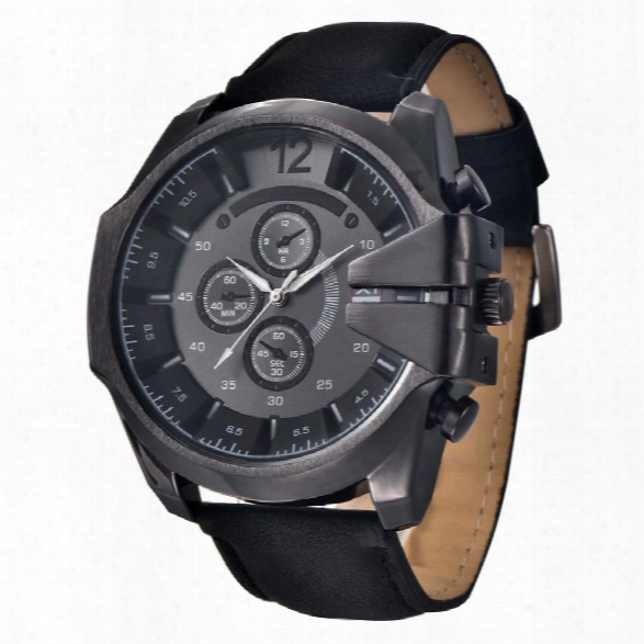 New Belts Quartz Watches Large Dials Men's Watches Relogio Masculino Men's Wrist Watch Luxury Top Brand Dropshipping!