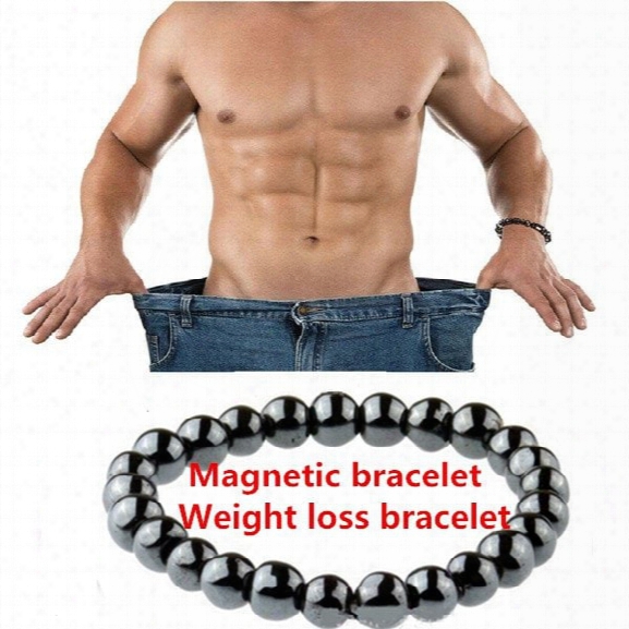 New Biomagnetic Multi-shaped Black Stone Magnetic Bracelet, Magnetic Health Weight Loss Hand For Men And Women