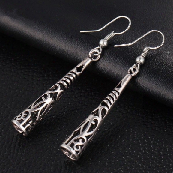 New Chic Long Hollow Vintage Silver Tassel Drop Earring Bohemia Fashion Women Pendant Dangle Earrings