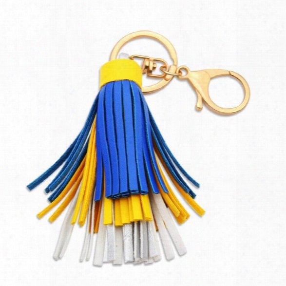 New Fashion Jewelry Romantic Classic Cute Trendy Style Small Long Tassels Rose Gold Color Key Chains For Women