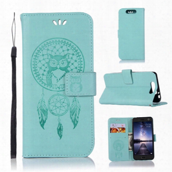 Owl Campanula Fashion Wallet Cover For Zte Blade V8 Case Pu Luxury Retro Flip Leather Case Phone Bag With Stand