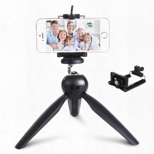 Premium Mini Tripod With Phone Mount Table Top Stand For Gopro Smartphones Compact Cameras And Dslrs