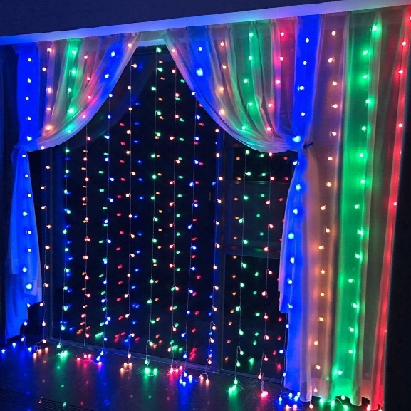 Supli 300 Led Window Curtain String Light For Wedding Party Home Garden Bedroom Outdoor Indoor Wall Decorations