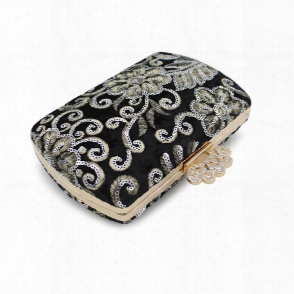 The Evening Bags Women Clutch Bags Evening Clutch Bags Wedding Bridal Handbag Pearl Beaded Lace Rose Fashion Rhinestone