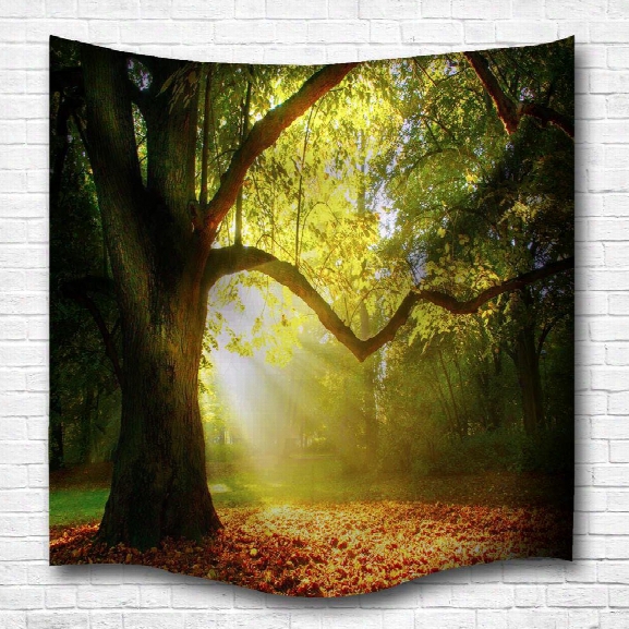 The Tree Light 3d Digital Printing Home Wall Hanging Nature Art Fabric Tapestry For Bedroom Living Roomd Ecorations