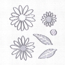 6pcs Flowers metal die cutting dies in scrapbooking die cuts For DIY Scrapbooking Photo Album Decorative Embossing Folde