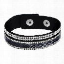 Fashion Jewelry Serpentine Crystal Wrap Bracelets Trendy Bohemia Double Deck Short Leather Bracelets for Women