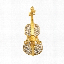 Fashion Women pins Personality brooches Crystal Rhinestones Violin Brooches Pin Jewelry Accessories brooch