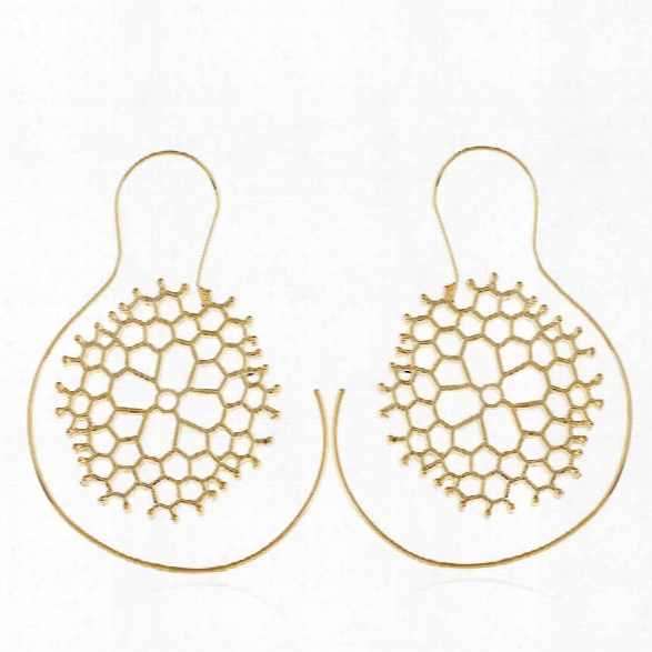 Trendy Round Spiral Snowflake Earrings Punk Exaggerated Hollow Ladies Tribal Drop Earrings For Women Gold Sliver Gift