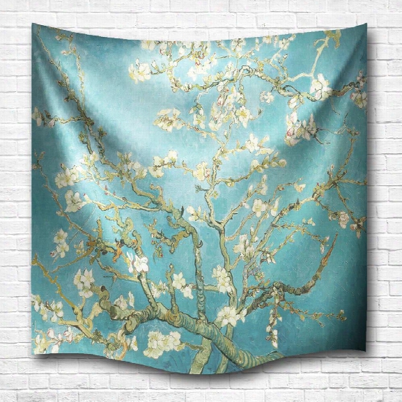 Wintersweet 3d Digital Printing Home Wall Hanging Nature Art Fabric Tapestry For Dorm Bedroom Living Room Decorations