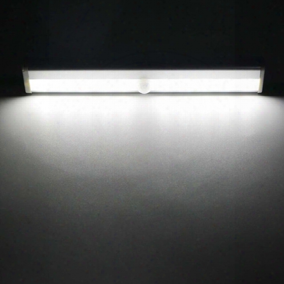 Wireless Motino Sensor Wardrobe Light 10leds Induction Nightlight Bar Home Decoration Lamp Battery Operated