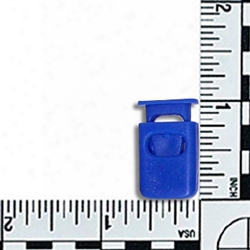 #169: Capped Square Barrel Cord Lock V2 - Pacific Blue