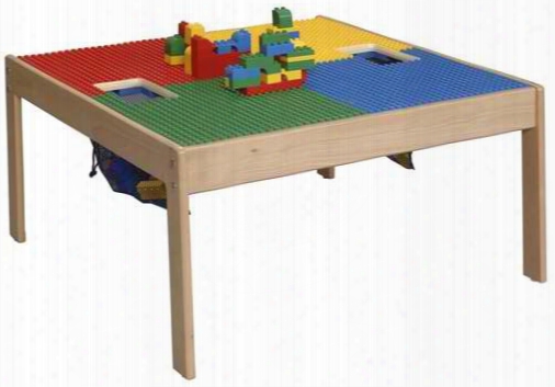 Activity Table Large - Natural Finish - Large Grid