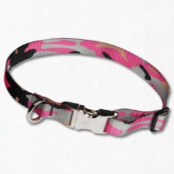 Adjustable Pet Collars 1" Patterned Pq Polyester