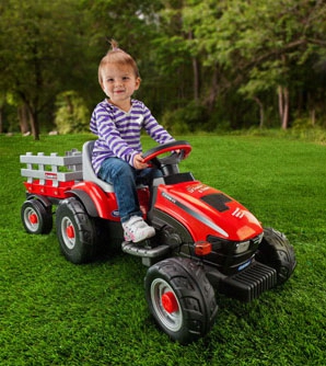 Case Ih Lil Tractor And Trailer 6 Volt Vehicle