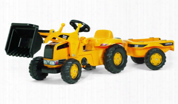 Caterpillar Kid Tractor With Loader And Trailer