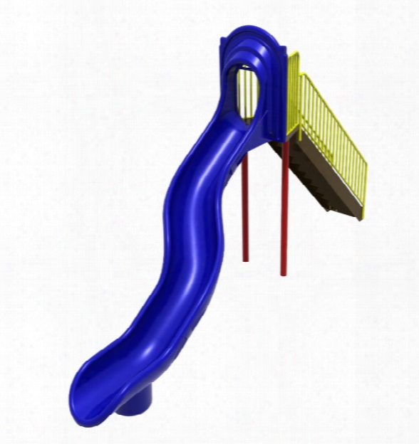 Commercial Scoop Slide 8 Foot Deck - Custom Slide Angle