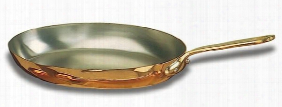 Copper Oval Frying Pan - 13.75 Inch