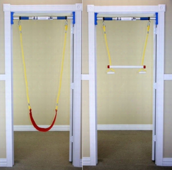 Indoor Swing Combo Kit With Bar Swing And Trapeze