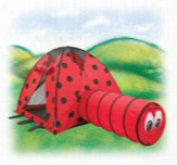 Lady Bug Tent And Tunnel Combo