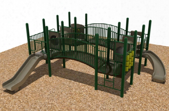 Quad Deck Playground System