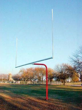 Single Pole Pitch Fork Football Goal-high School - Pair Of 2