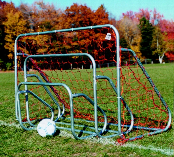 Small-sided Soccer Goal 4 X 8 Ft With Net And Ground Bar