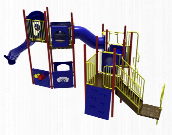 Sportsplay 5284 Playground System Climber With 8 Foot Slide