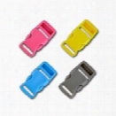 3/4 Inch Colored Single Adjust Side Release Buckles, Standard