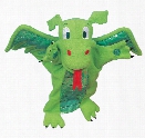Green Dragon Telltale Puppet